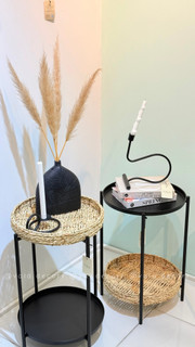 میز ایکیا حصیری